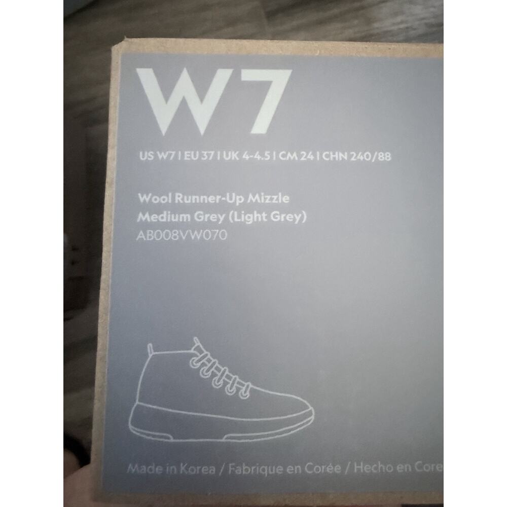 Allbirds Wool Runners Women's Size 7 Athletic Walking Shoes Gray/White New - Picture 8 of 10